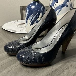 GIANNI BINI Royal Blue High Heel Dress Shoe Size 8M